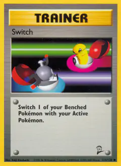 Switch card (Base Set 2 123) with Magnemite in the artwork