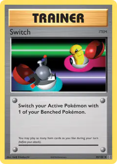 Switch card (Evolutions 88) with Magnemite in the artwork