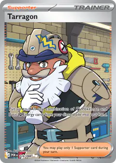 Tarragon card (Perfect Order 116) with Eelekross in the artwork