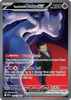 Team Rocket's Mewtwo ex card (Ascended Heroes 281) with Giovanni in the artwork