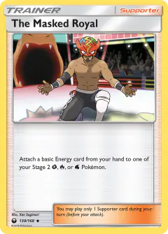 The Masked Royal card (Celestial Storm 139) with Charizard in the artwork