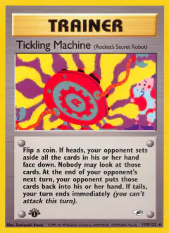 Tickling Machine card (Gym Heroes 119) with Mr. Mime in the artwork