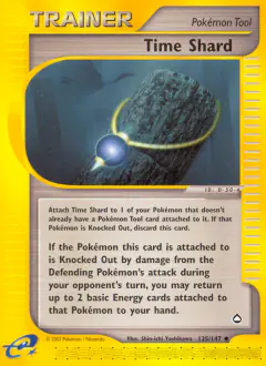 Time Shard card (Aquapolis 135) with Mantine in the artwork