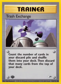 Trash Exchange card (Gym Heroes 126) with Zubat in the artwork