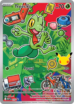 Treecko card (Mega Evolution Black Star Promos 55) with Kecleon in the artwork