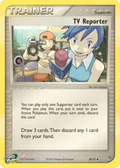 TV Reporter card (Dragon 88) with Ty in the artwork