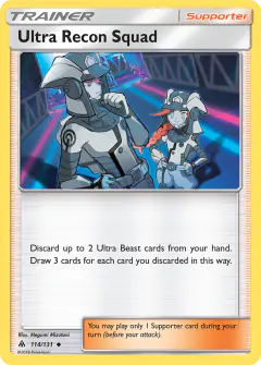Ultra Recon Squad card (Forbidden Light 132) with Zossie in the artwork