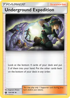 Underground Expedition card (Celestial Storm 150) with Zubat in the artwork