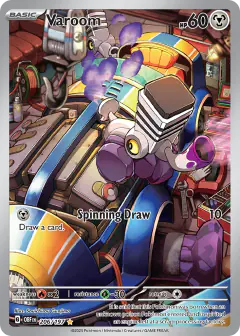 Varoom card (Obsidian Flames 206) with Glalie in the artwork