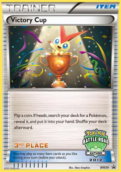 Victory Cup card (BW Black Star Promos 29) with Victini in the artwork
