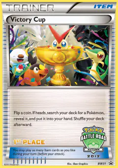 Victory Cup card (BW Black Star Promos 31) with Tepig in the artwork