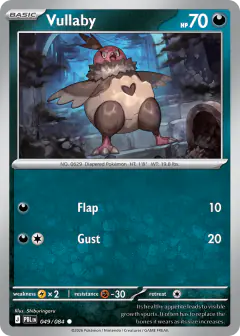 Vullaby card (Pitch Black 49) with Mega Darkrai in the artwork