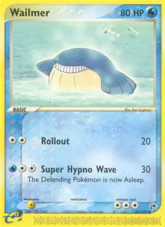 Wailmer card (Sandstorm 83) with Wingull in the artwork