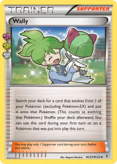 Wally card (Generations RC27) with Ralts in the artwork