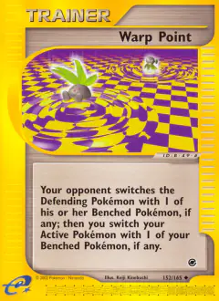 Warp Point card (Expedition Base Set 152) with Oddish in the artwork
