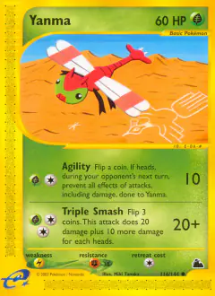 Yanma card (Skyridge 116) with Ho-Oh in the artwork